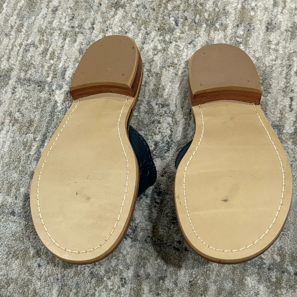 New! Jack Rogers Jack Flat Sandal Midnight Navy Blue Size 7 - Picture 9 of 10